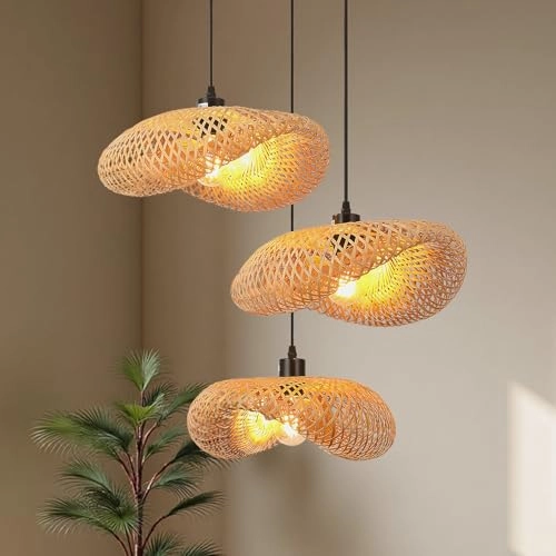 Boho Chandelier - 60cm E27 Bamboo