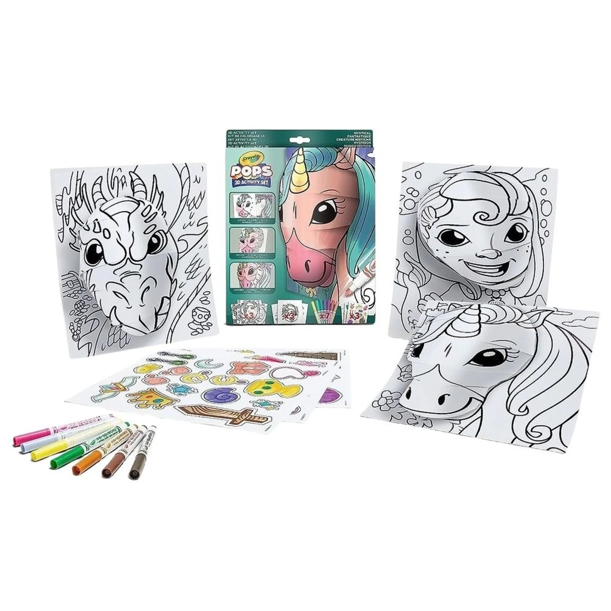 Crayola Pops 3D Dinos - 7 washable markers