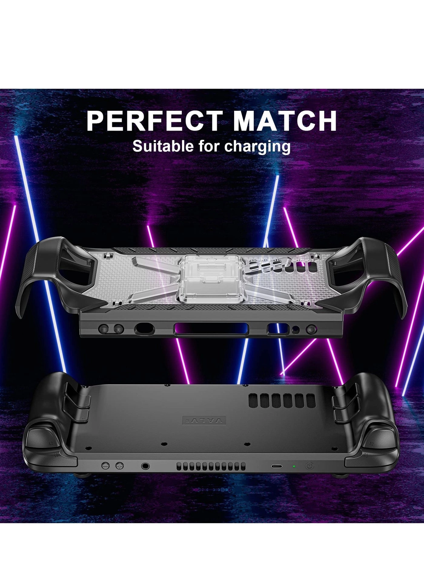 Protective Case for Steam Deck - Kickstand TPU Black