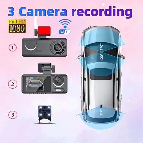 3 Channel Dash Cam - 1680x960 30fps