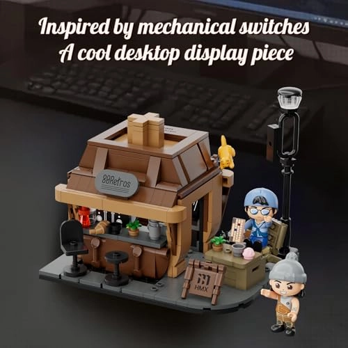 80Retros Axial Coffee Shop - 363 pieces Mechanical keyboard-inspired