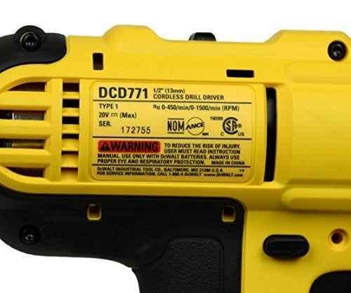 DCD771B - 20 Volts 1/2 inch Compact Drill Driver