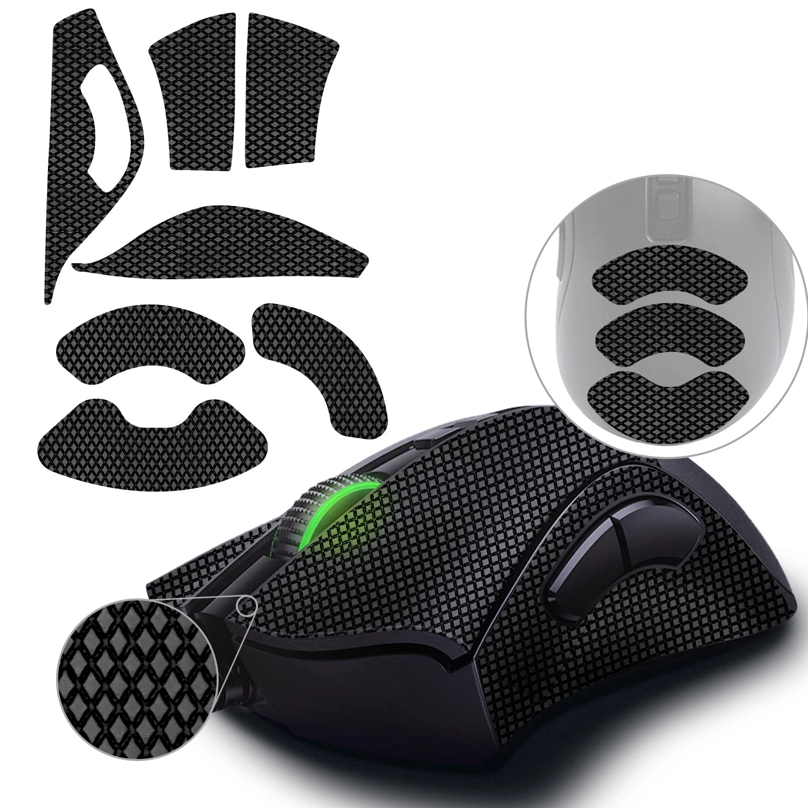 TALONGAMES Mouse Anti Slip Grip Tape - For DeathAdder V2 / DeathAdder V2 Pro 0.5mm