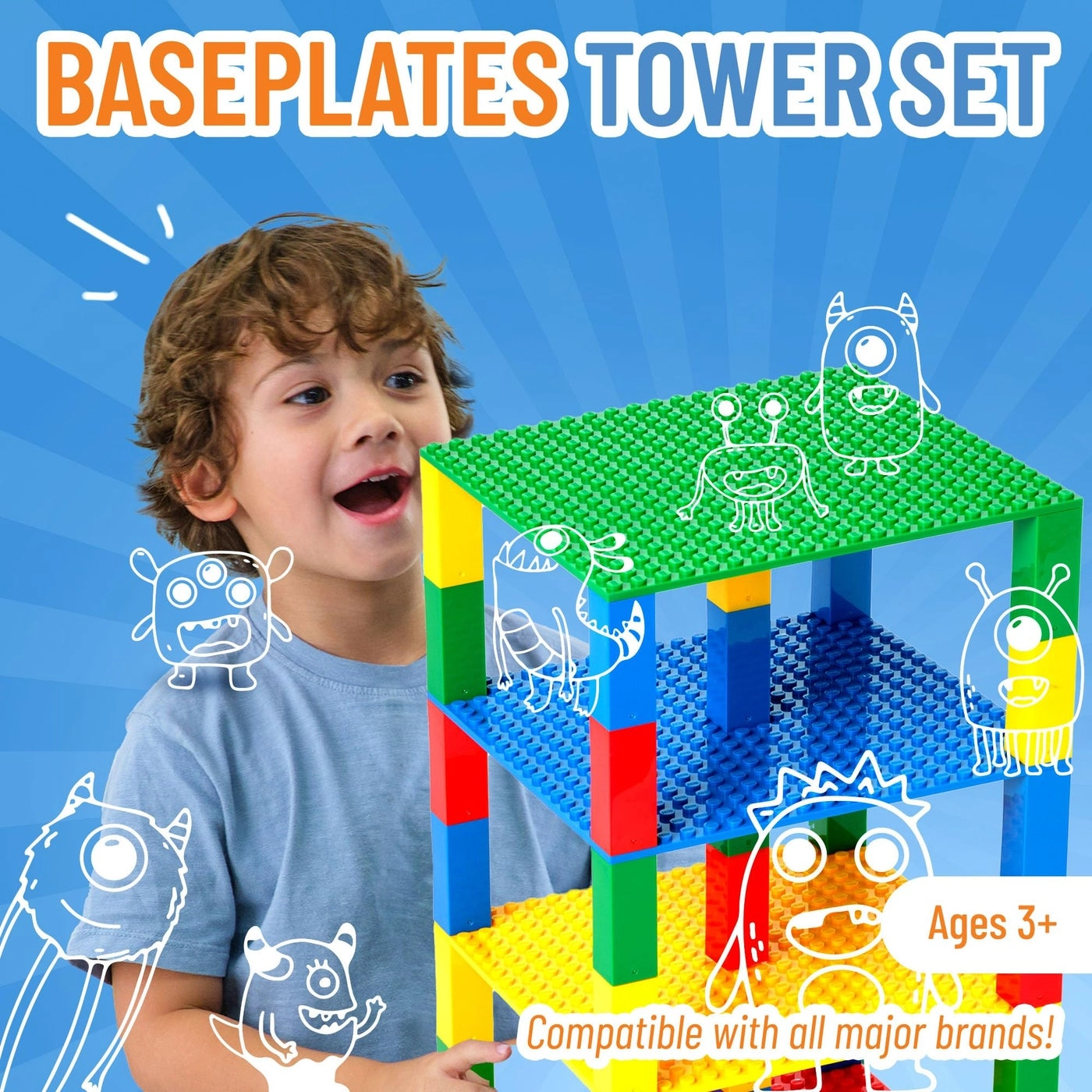 Stackable Baseplates - 4 pcs