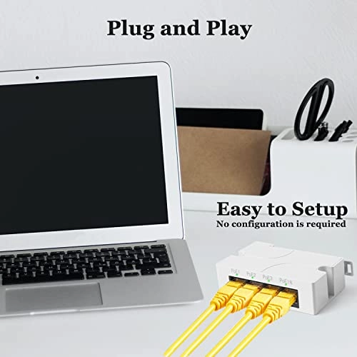 POE5005 - 48-57V 15 Watts Max 3 RJ45 port IEEE 802.3af/at 10/100Mbps