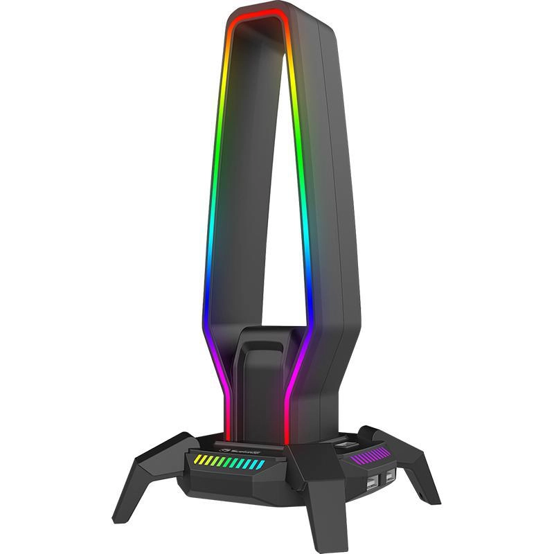 Marvo HZ10 - Headset Stand for Over-Ear Headphones RGB Illumination 3 USB Port