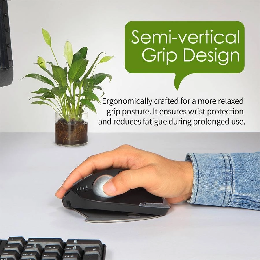 Ergonomic Trackball Mouse - Wireless