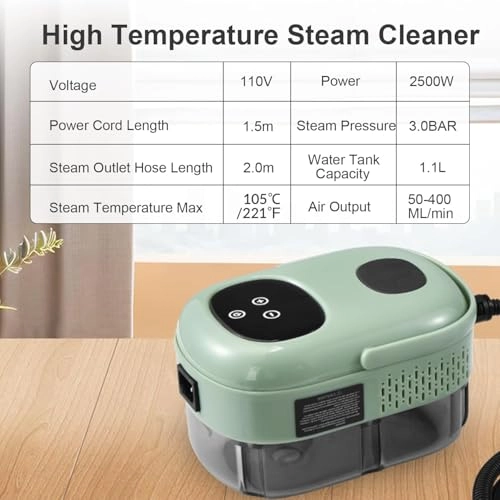 Portable Steam Cleaner - 3.0 bar 1100 Milliliters