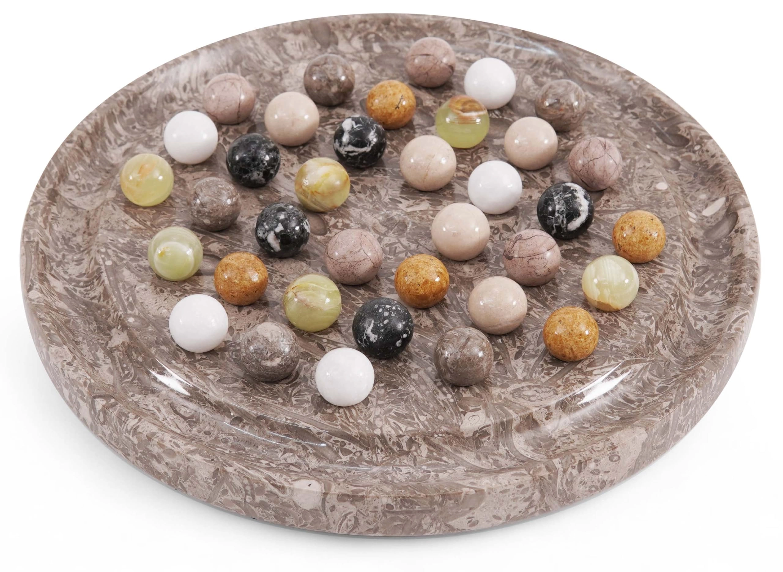 Peg Solitaire - 42 Piece Marble Oceanic