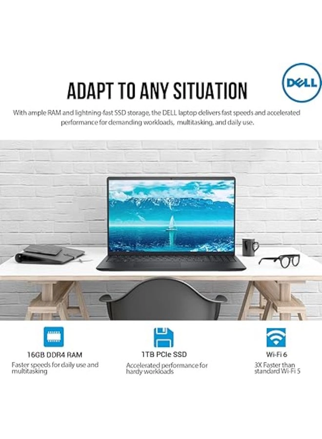 Inspiron 15 - 15.6'' i3-1215U 16GB DDR4 1000GB SSD