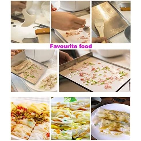 2 Layer Electric Vermicelli Roll Steamer - Stainless Steel Spare Drawer UK Plug