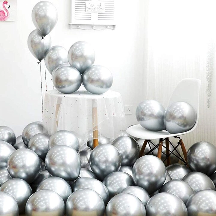 Latex Balloons - 50-Pieces Wedding Decoration