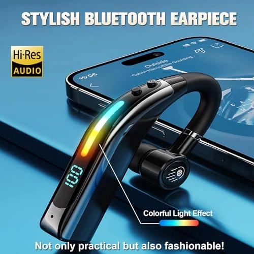 Single Ear Hands-Free Earpiece Wireless Headset