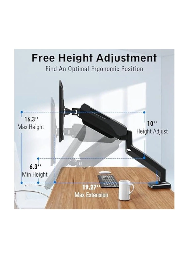 Single Monitor Table Stand - 13” to 32” VESA 75 x 75 -100 x 100