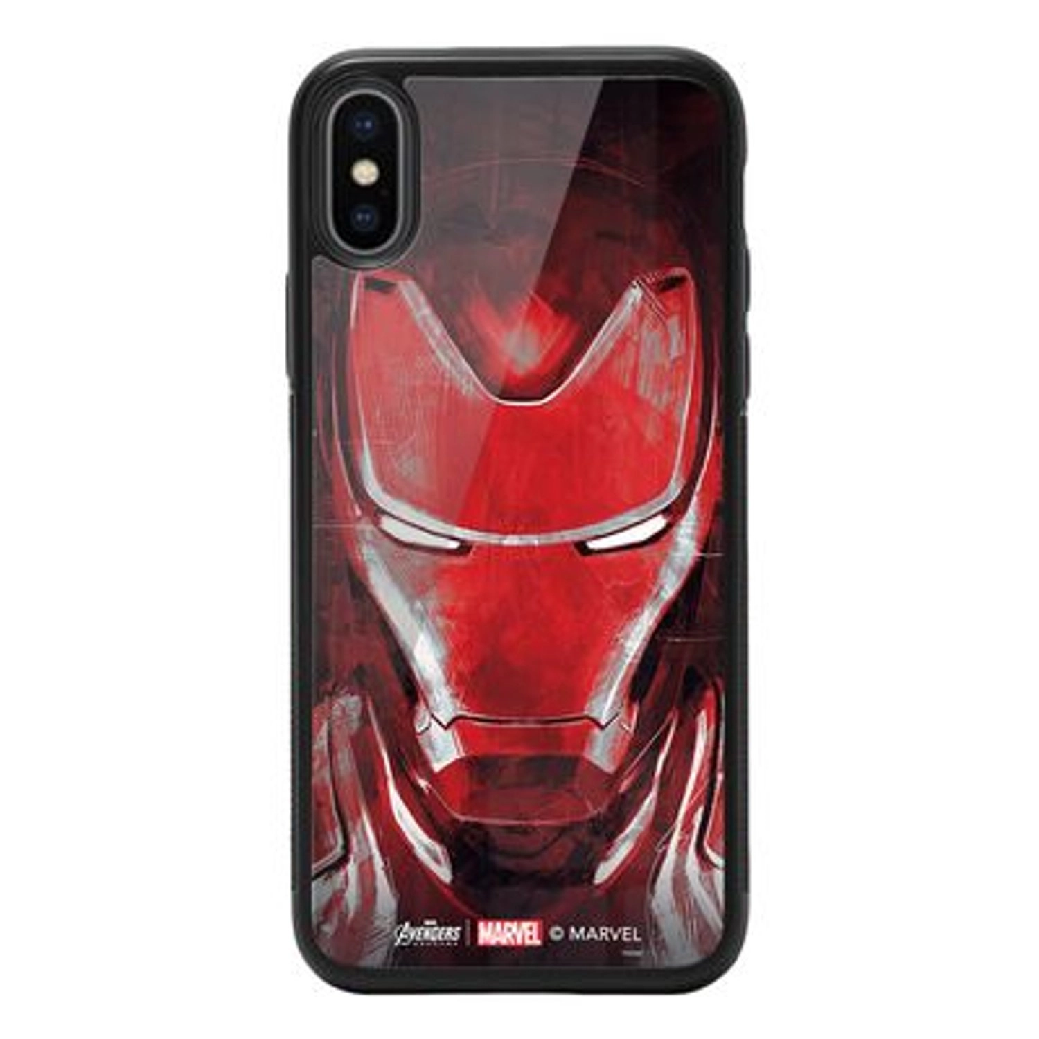 iPhone Xs Max Cover - TPU Bumper Case + Tempered Glass Back Back Case