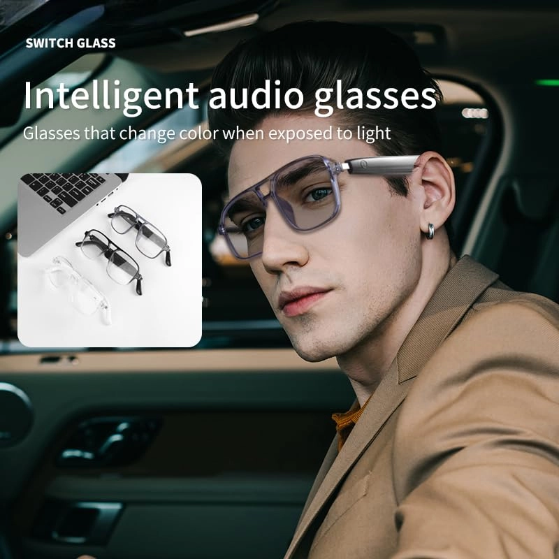AI Smart Glasses - Real Time Translation Electrochromic lenses 320mAh battery