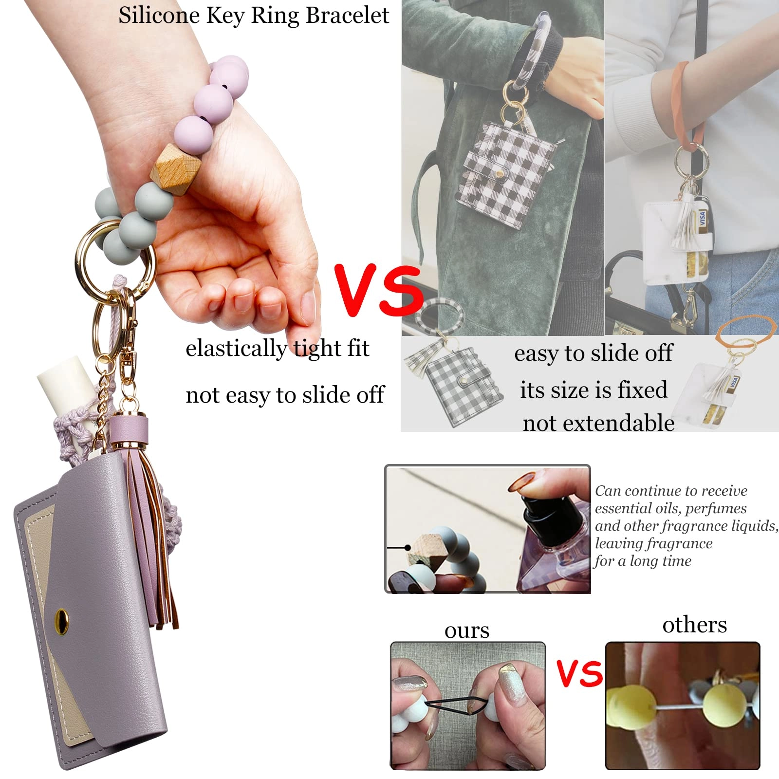 Silicone Key Ring Bracelet - Car