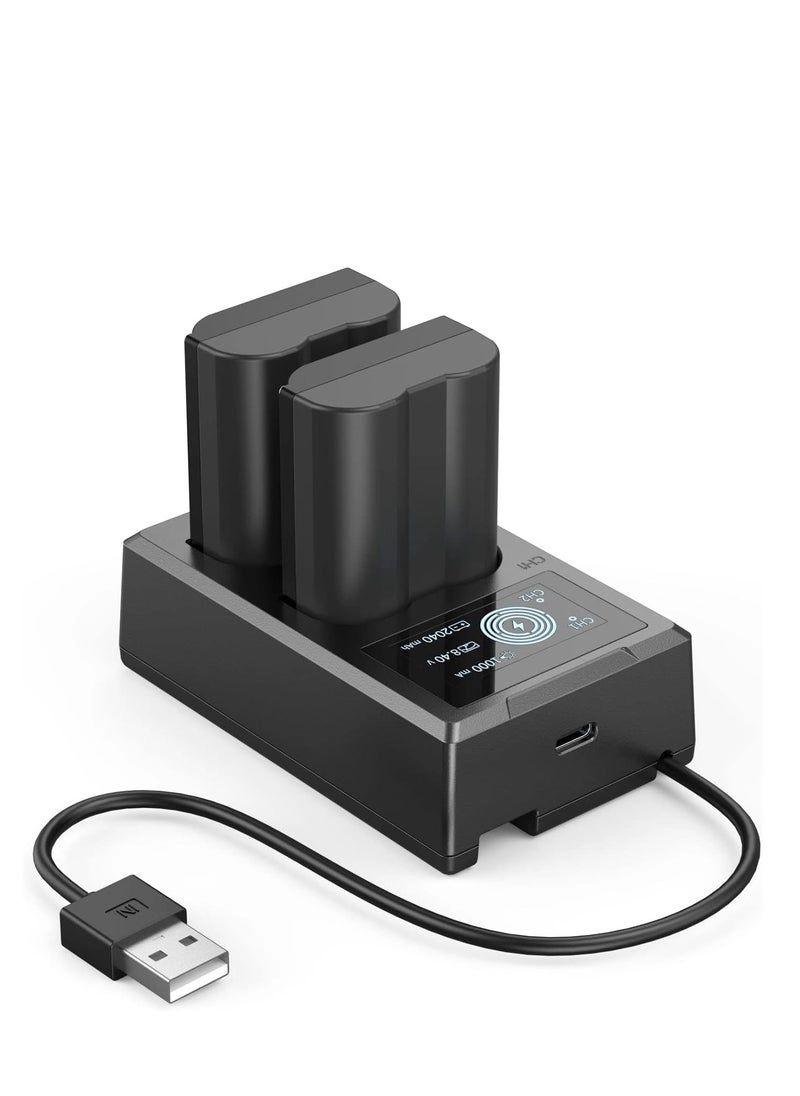 SmallRig EN-EL15 - 2040 mAh + LCD Display Charger