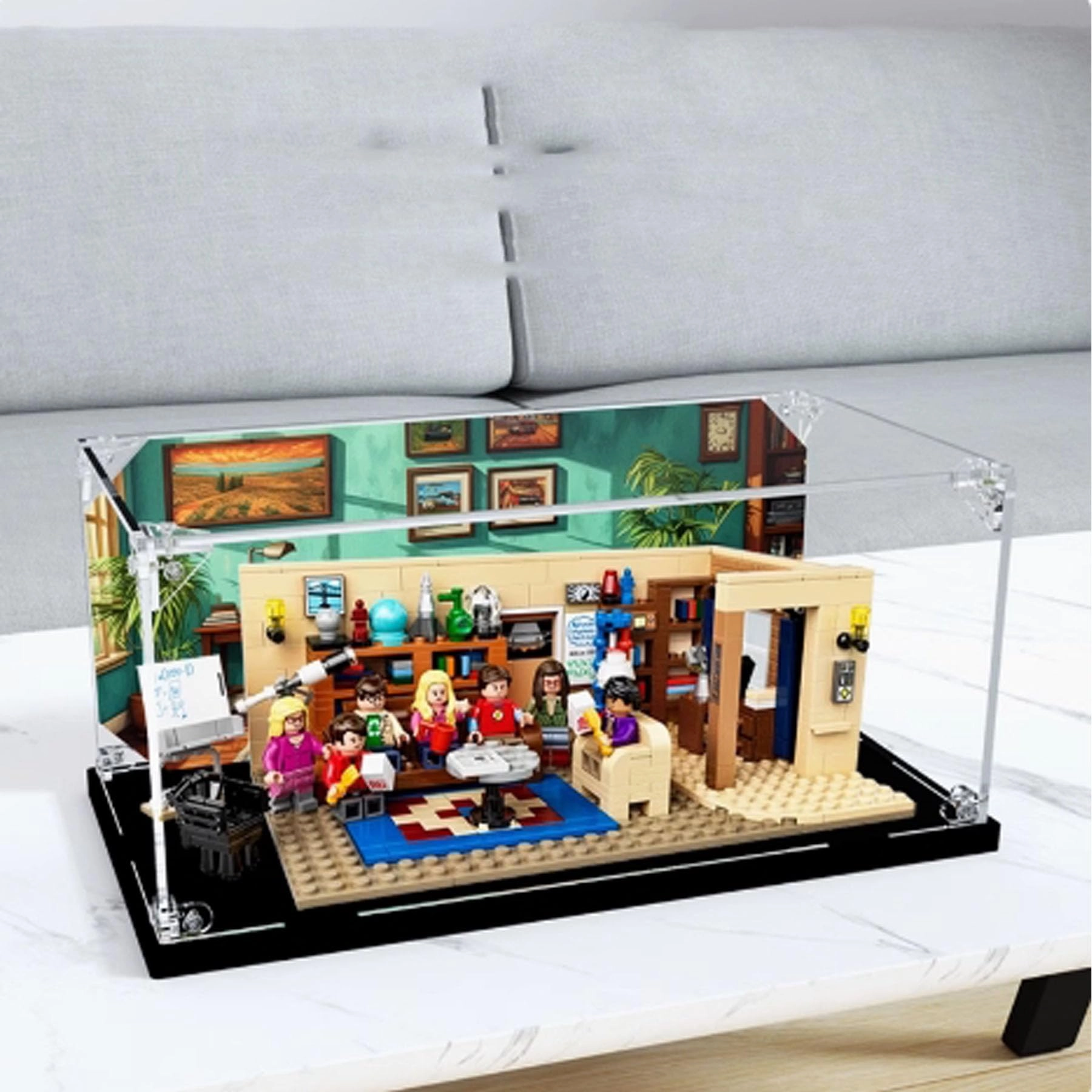 FEIRUBO Acrylic Display Box - 30*15*13 cm Black Base