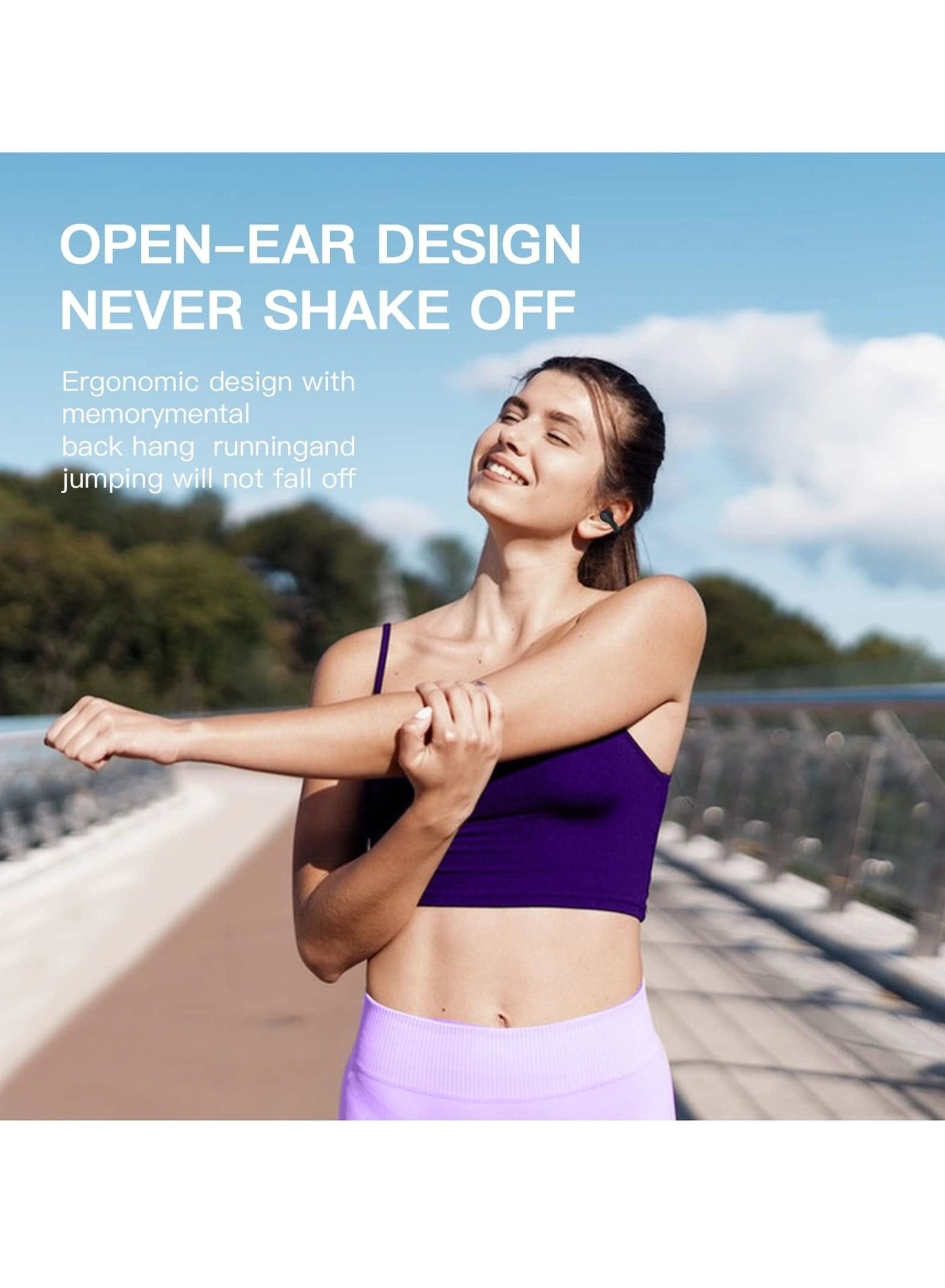 Open-Ear Bluetooth Bone Conduction Sport Headphones - Wireless Headphone