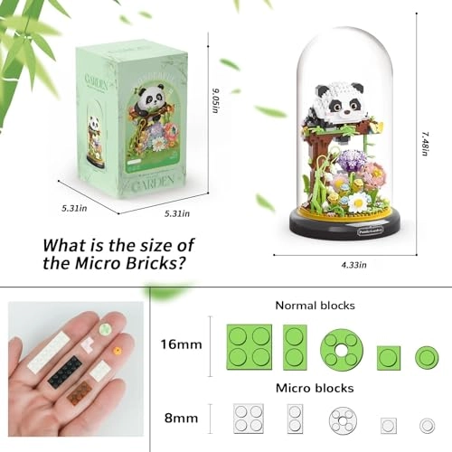 Panda Bouquet Building Block Set - Panda 999 pcs