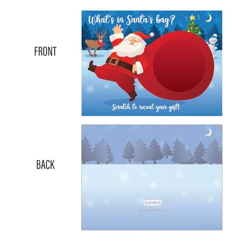 Santa's Bag Holiday Scratch Off Game Cards - English 26 Adult