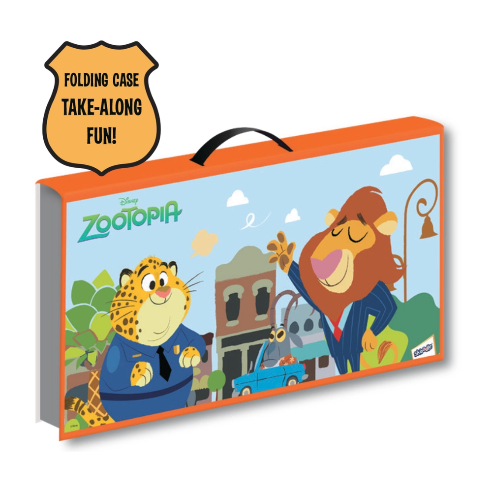 Zootopia Folding Art & Activity Case - 30pcs art pad watercolor set 14 crayons 6 mini markers 5 markers stencil