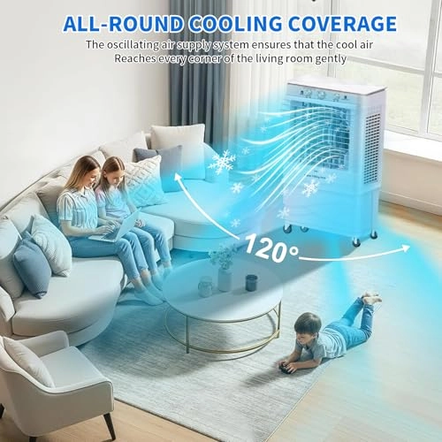 Evaporative Air Cooler - 4120 Cubic Feet Per Minute 45L