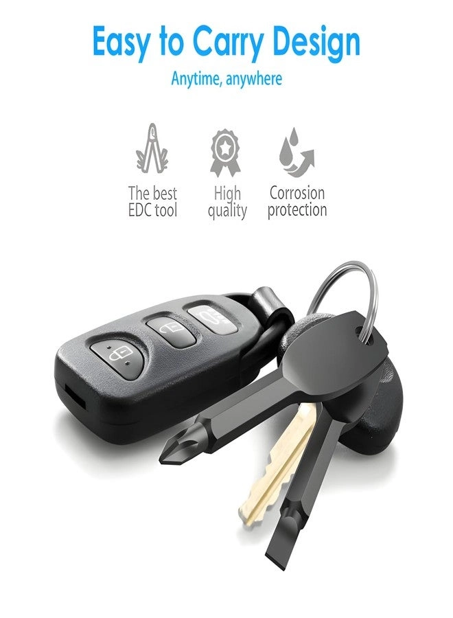 Pocket Keychain Screwdriver Slotted and Phillips Screwdriver