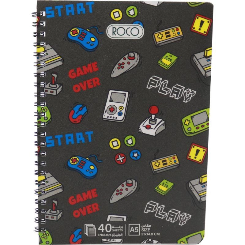 Notebook 19 X 26 cm Spiral - Grid 100 Sheets
