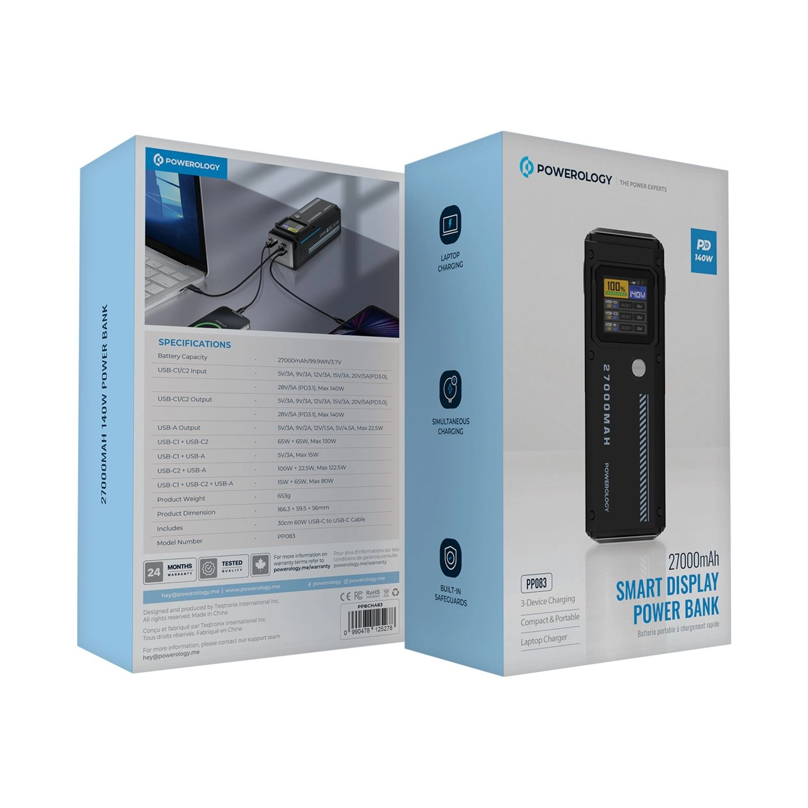 PPBCHA83 - 27000mAh 80W 1 2