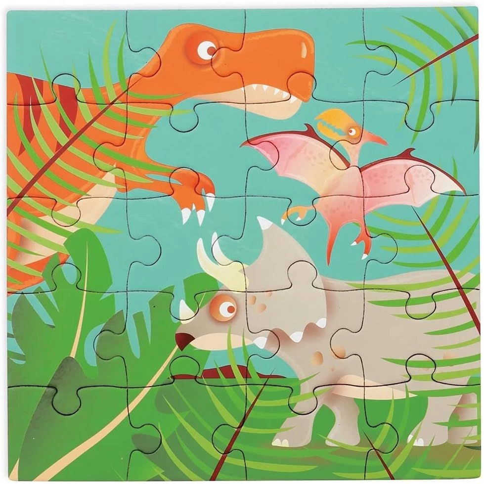 Dinosaurs Magnetic Puzzle Book To Go - 3+ 20 pieces