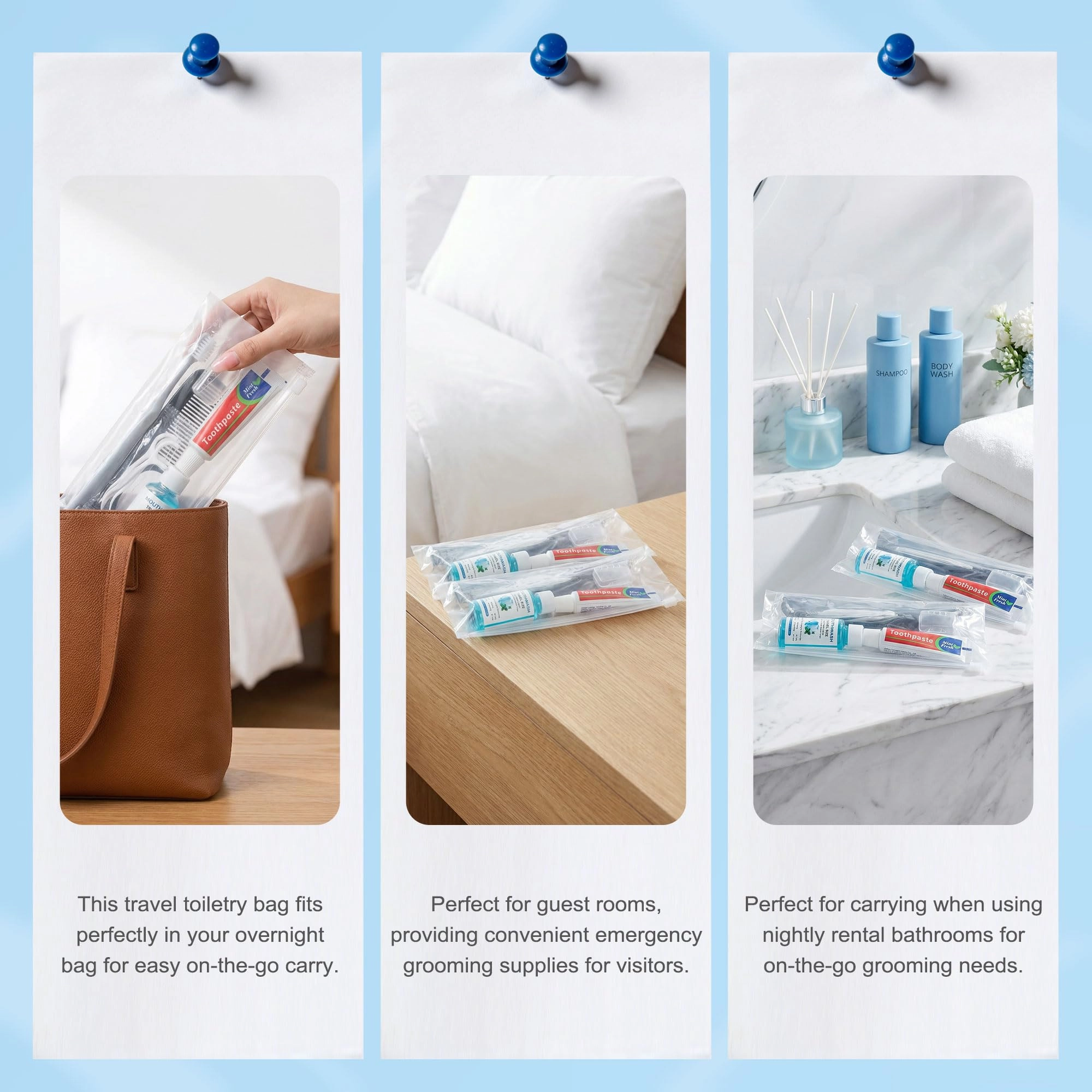 Travel Toothbrush Kit - 4-Piece Pack Light Gray