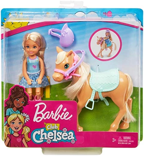 Chelsea Doll - Blonde + Pony - Pink Saddle