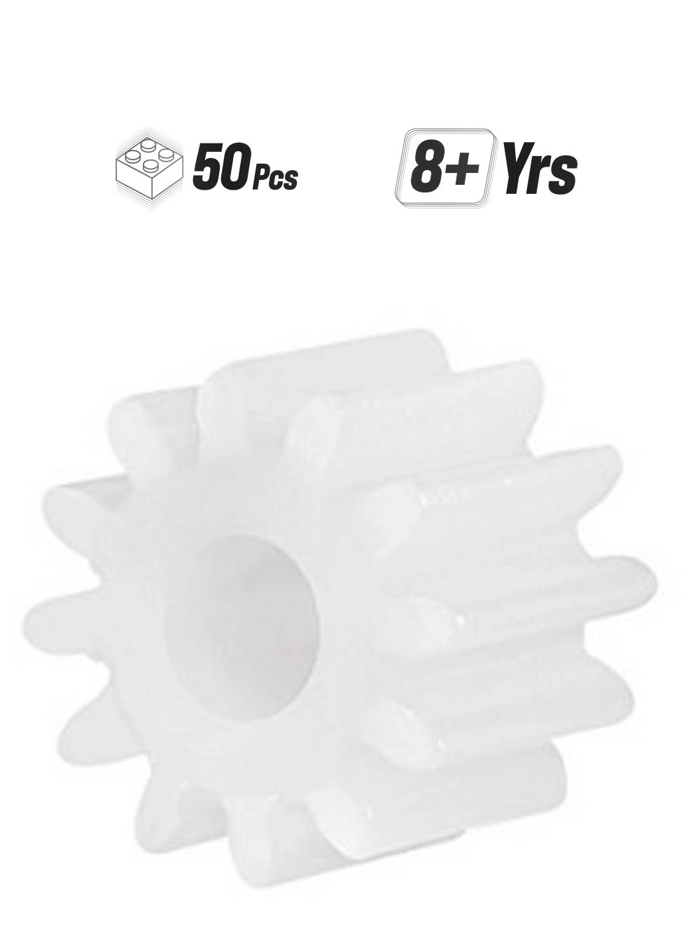 uxcell 122.5A - 50Pcs 12 Teeth Plastic