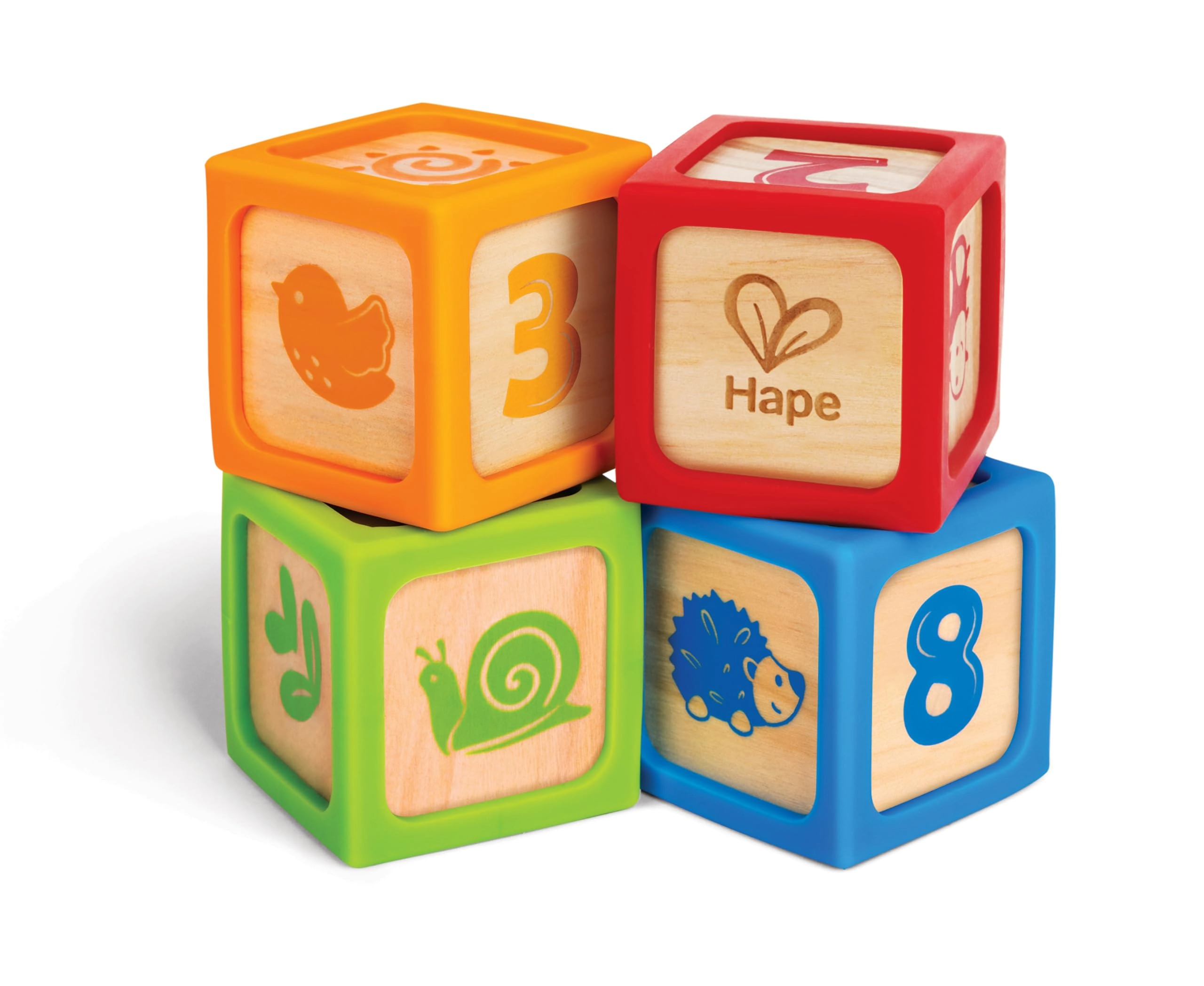 Grip-N-Stack Smart Blocks - Suitable for 6 months to 2 years 4 Pcs
