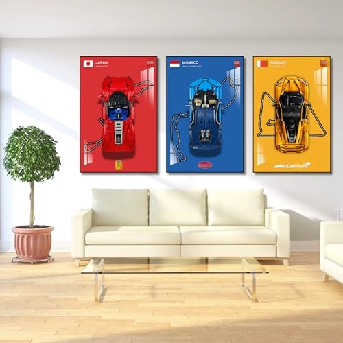 Display Wallboard for Lego Technic Bugatti Chiron Race Car (42083)