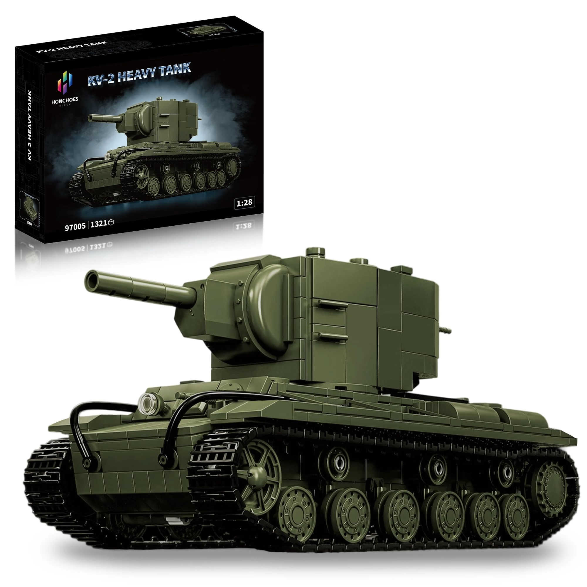 honchoes KV-2 Tank - 1321pcs