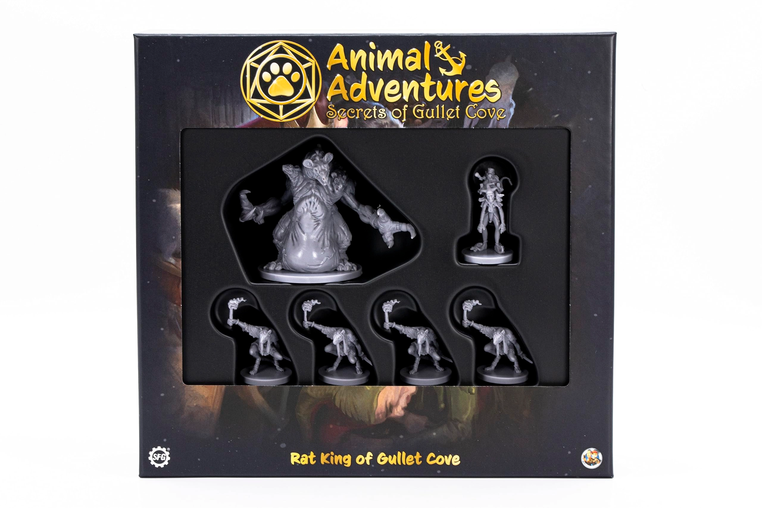Steamforged Games Rat King of Gullet Cove - RPG Enemy Miniatures Ready to Paint or Play 5e Dungeon Crawl Campaign Compatible