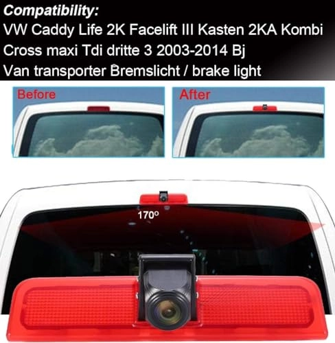 Car Rear view Camera - Night vision 628*586 pixels + Rear View Mirror - 7" LCD