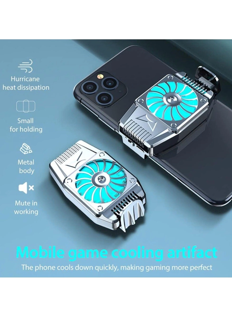 Universal Mini Mobile Phone Cooling Fan - 9-Blade USB Powered