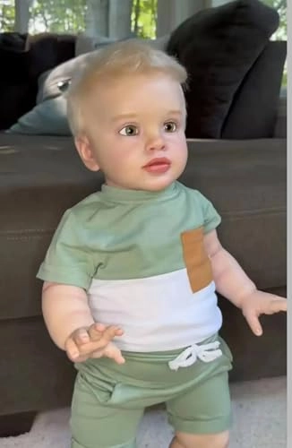 Pippa Reborn Baby Doll - 26 inch Cotton Vinyl Hand-rooted Curly Hair Ages 3+