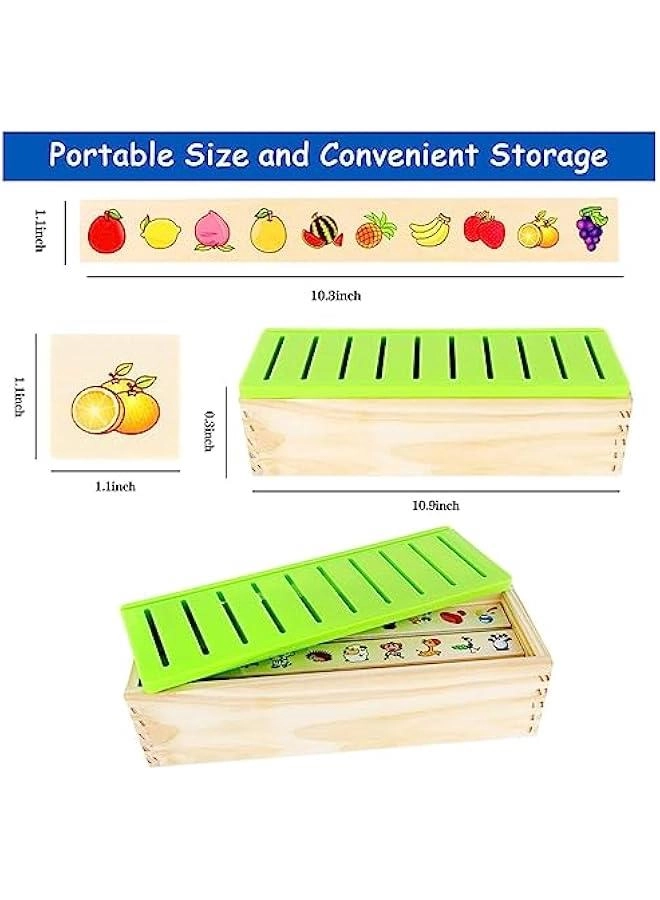 Wooden Montessori Toys - Age 1 2 3 4 8 boards 80 little wooden blocks