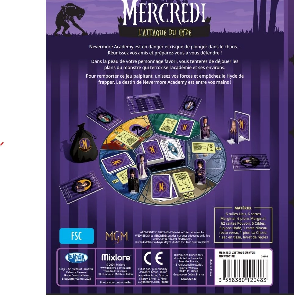 Wednesday - The Attack on the Hyde - Card Game (French)