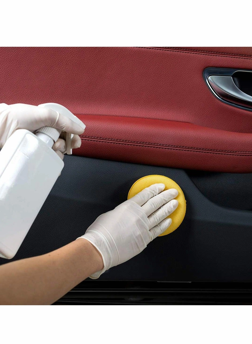 microfibre hand polishing sponge - 130x25 mm