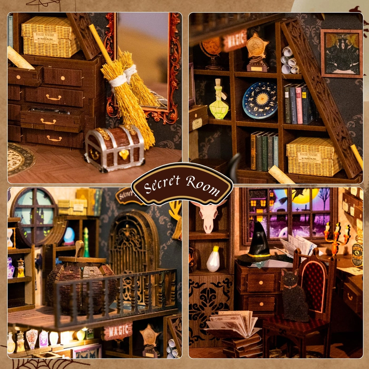 Book Nook Kit - DIY 3D Wooden Puzzle