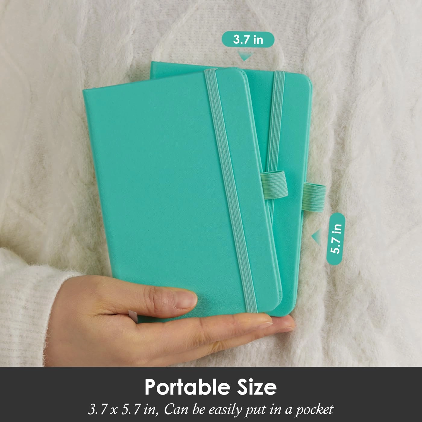 Small Notebook Journal - 68 Sheets 3 Pack Ruled
