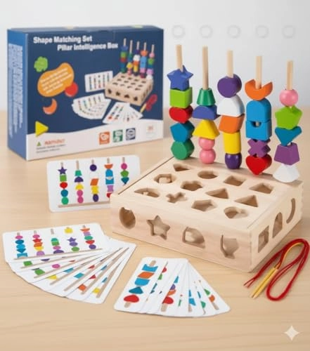 Geometric Shape Matching Building Blocks - 3 Years And Up 216 pieces
