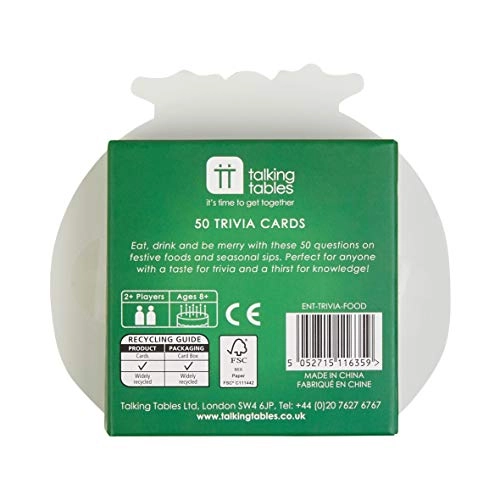Christmas Food and Drink Trivia Quiz Game - Pack of 2