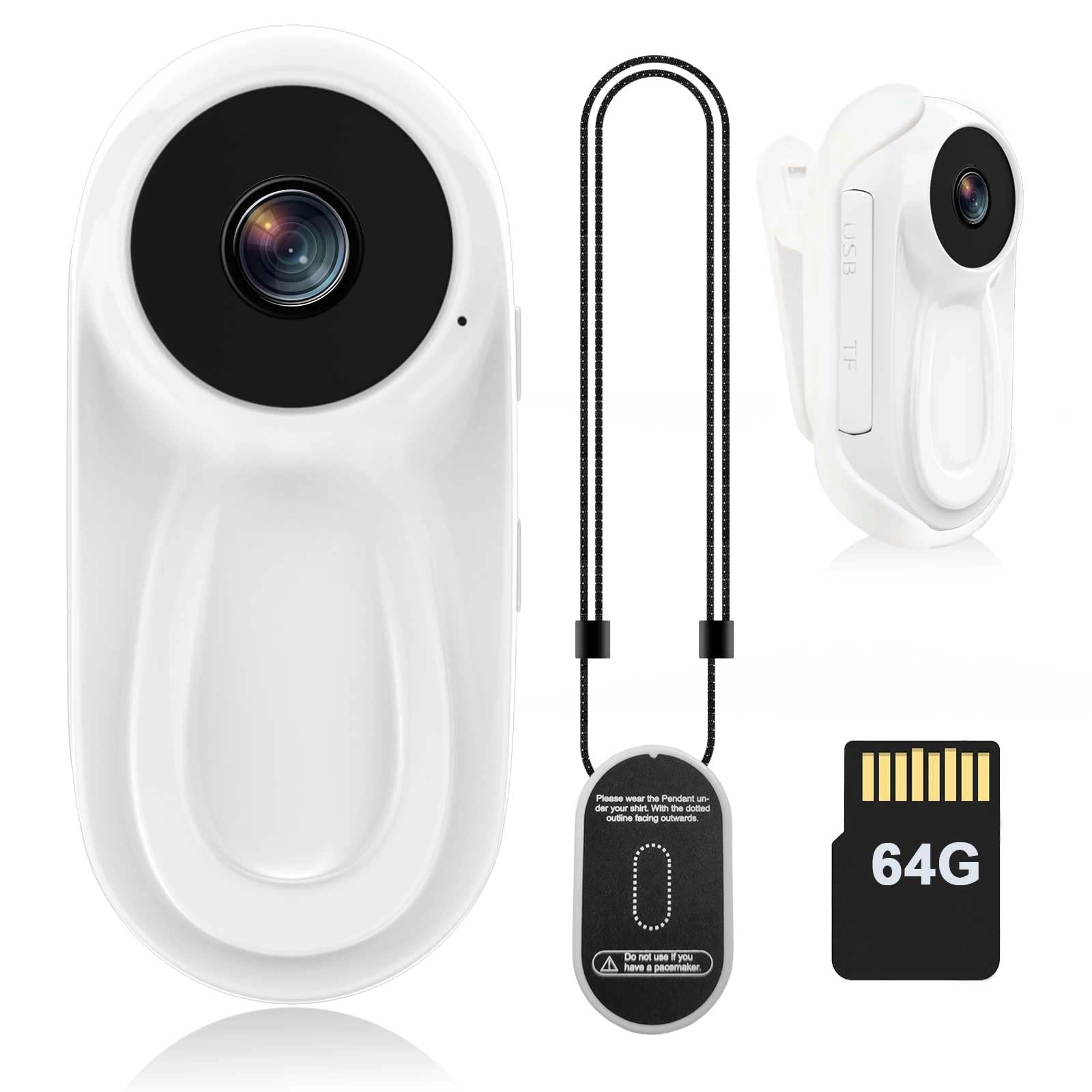 DJDAI Mini Body Camera - 64GB 1080p